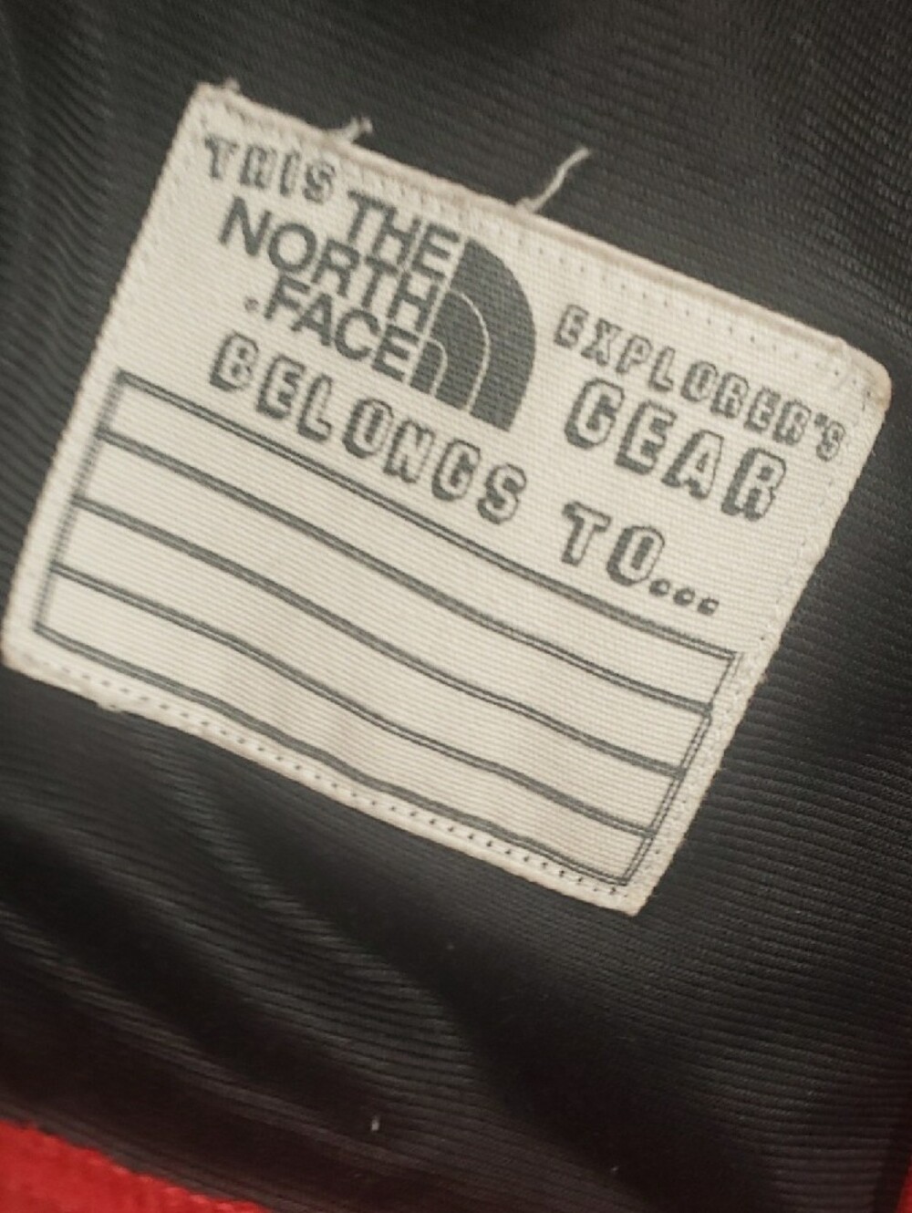 The North Face Boys XL/TG Red and Black Fleece Utility Jacket - Picture 7 of 10